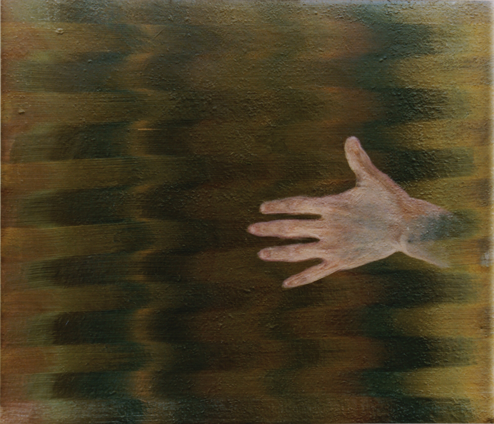 attila szucs, a hand like a fine animal, o,c. 55x60cm. 1990-1991