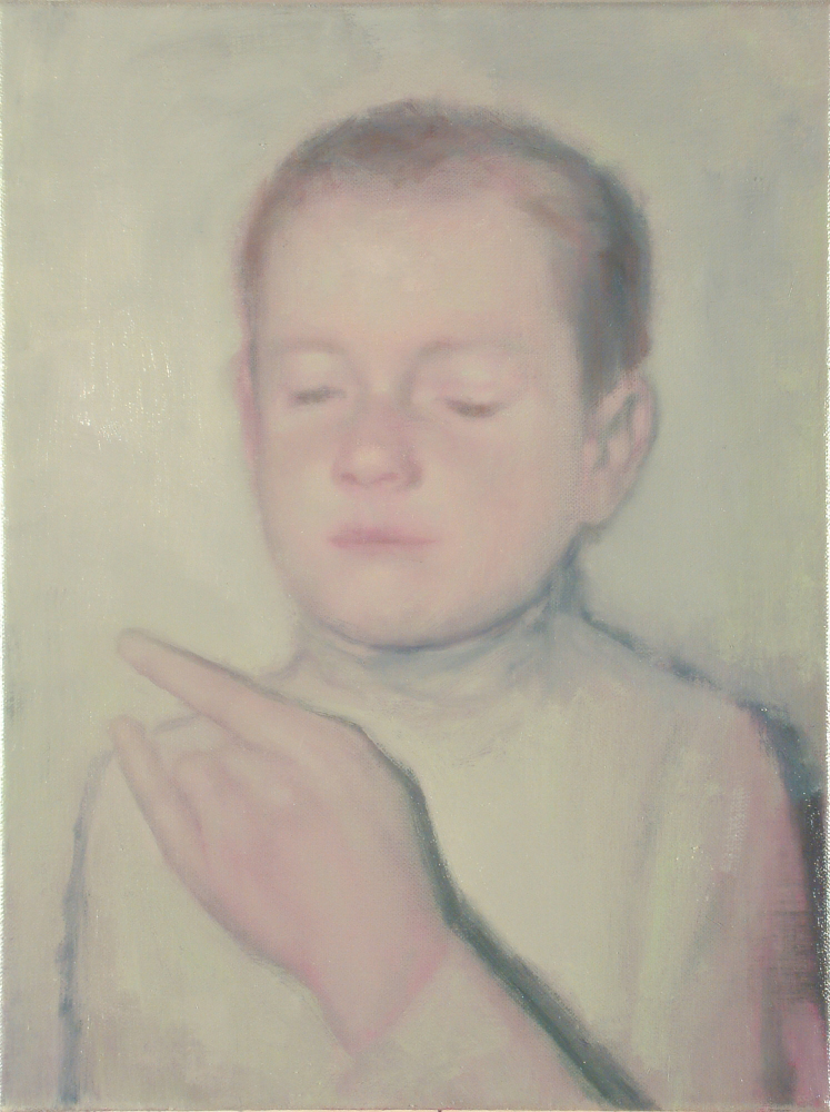 boy with cut fingers o,c. 40x30cm. 2003