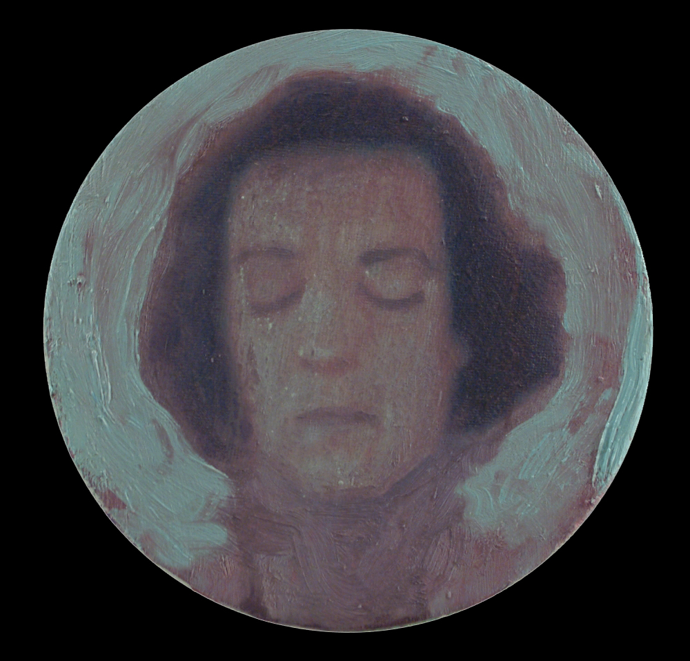 Buster Keaton with closed eyes o,c. 17x17cm. 2007
