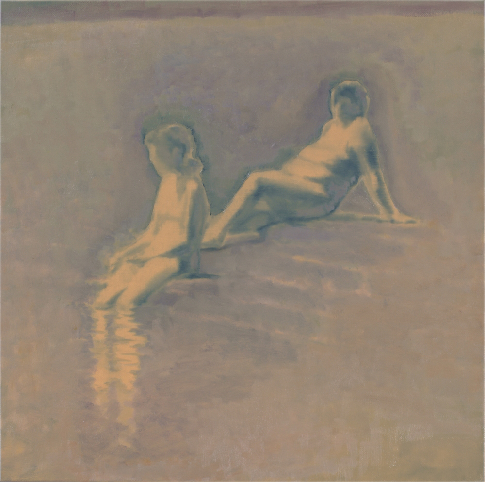 two figures o,c. 80x80cm. 2009