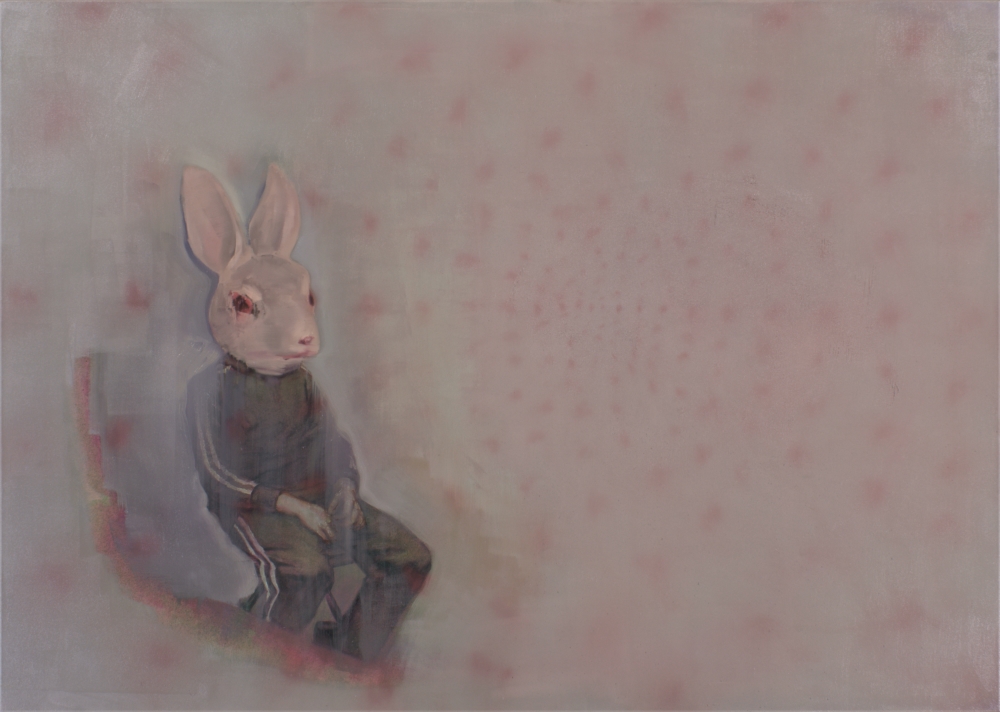 the rabbit's space o,c. 100x140cm. 2009-2010
