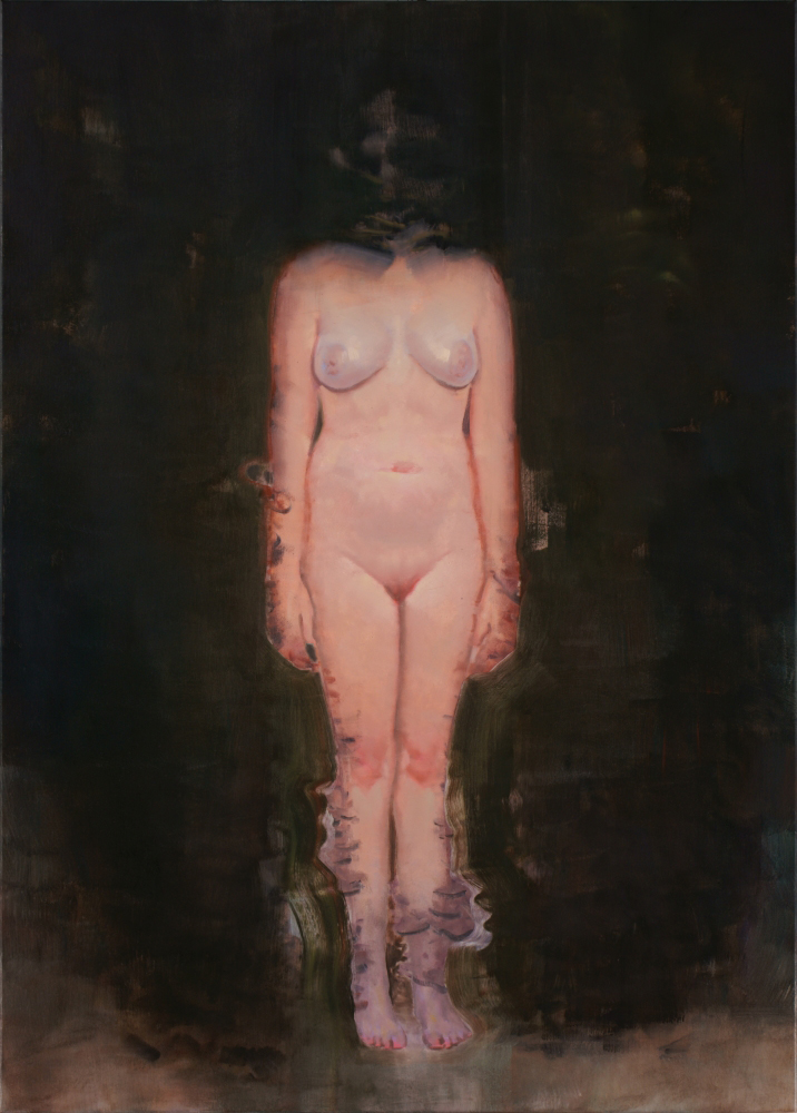 attila szucs, presence, oil on canvas, 140x100cm. 2013