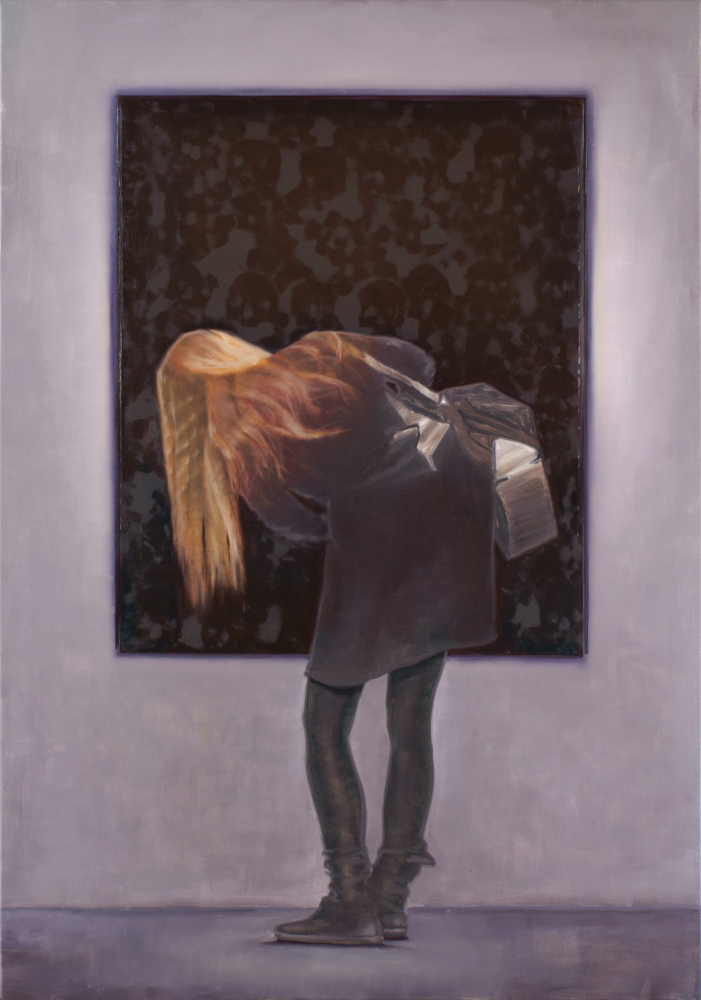 attila szucs, death and the maiden, oil on canvas, 140x200cm. 2014 []