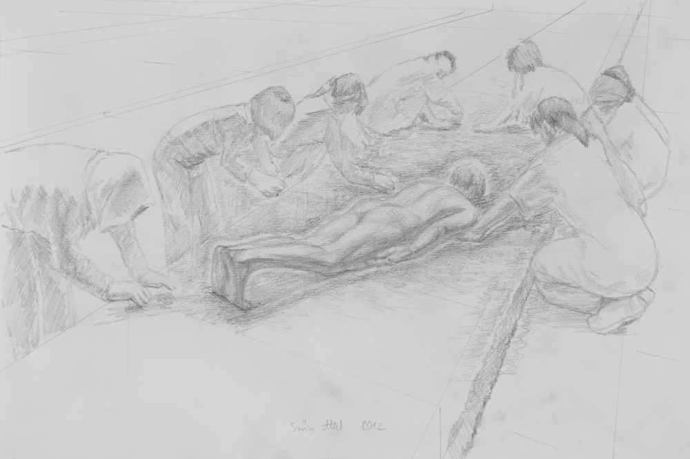 attila szucs,  drawing, 32x48cm. 2012 03 05