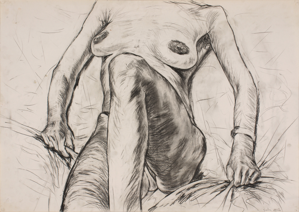 Attila Szucs study, 61x86,5cm 1987