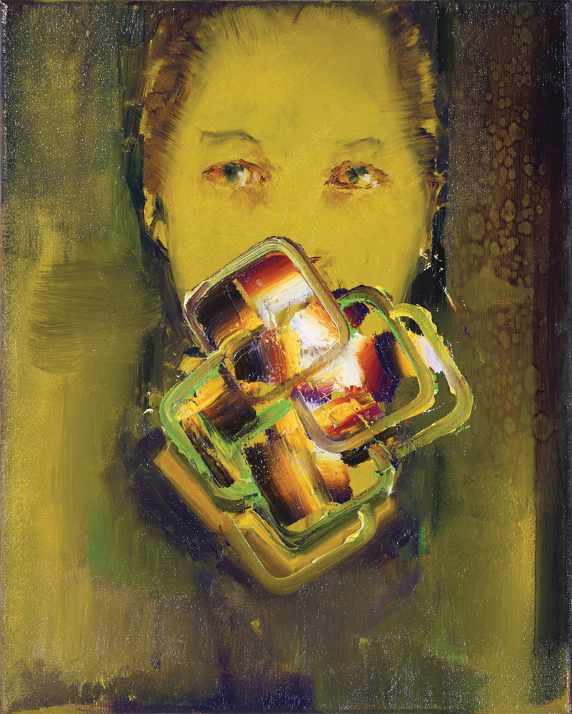 yellow head, oil on canvas, 30x24cm. 2017