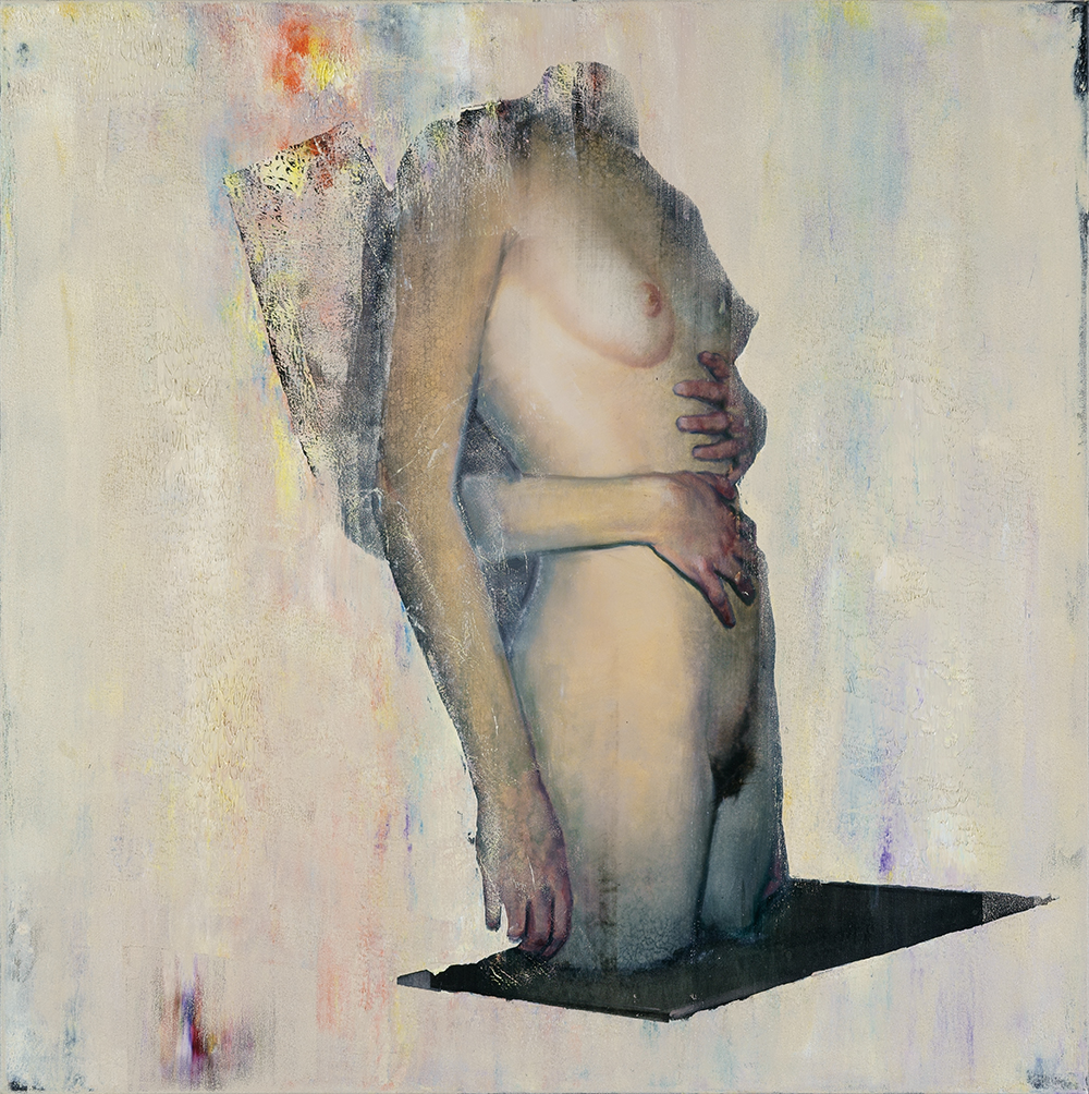double torso, oil on canvas, 100x100cm. 2018