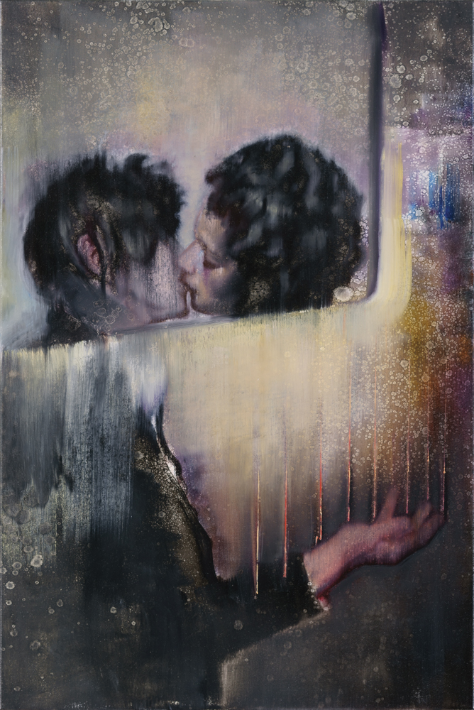 The kiss, 2016, oil on canvas, 90x60 cm