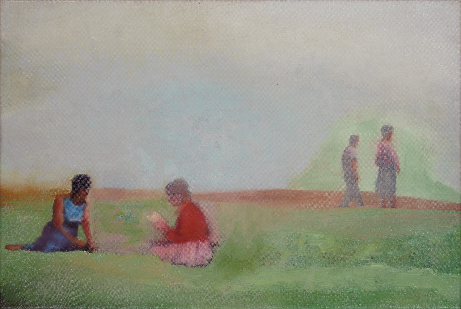 detail from a park, oil on canvas, 40x60cm. 1998