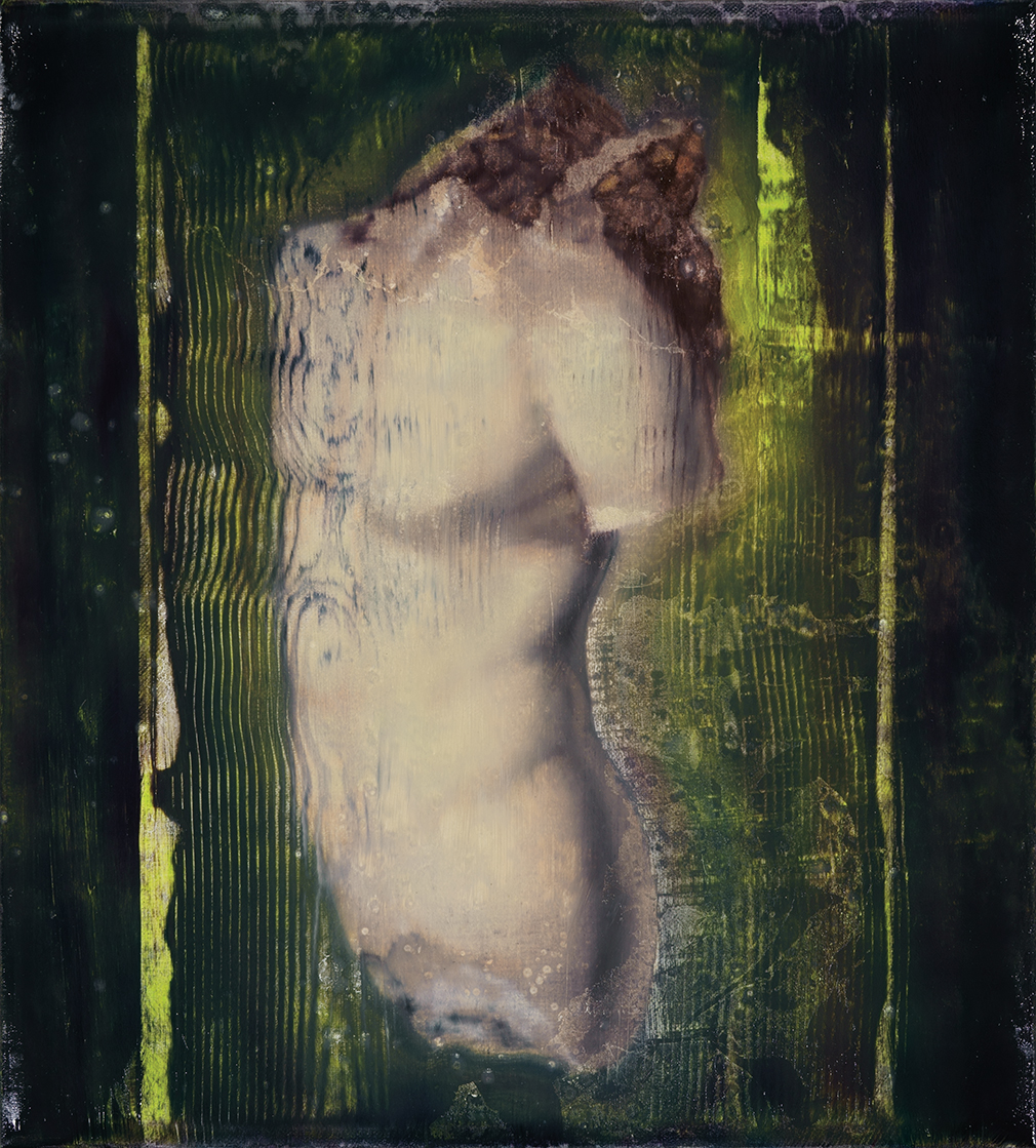 winged torso, oil on canvas. 50,5x45cm. 2020