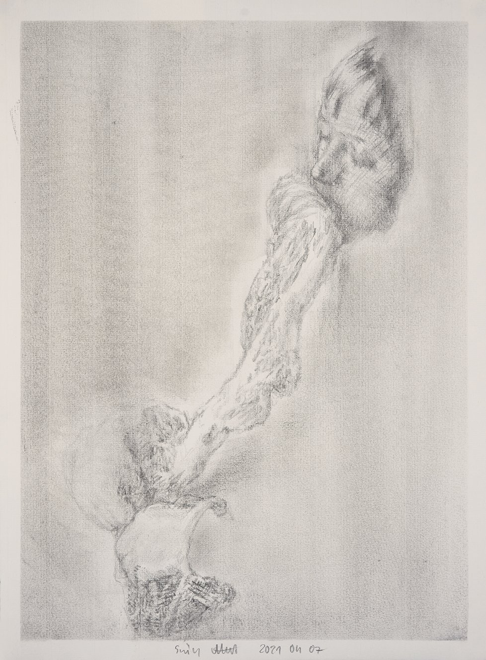 Drawing, graphite on paper, 40x30cm 2021 04 07