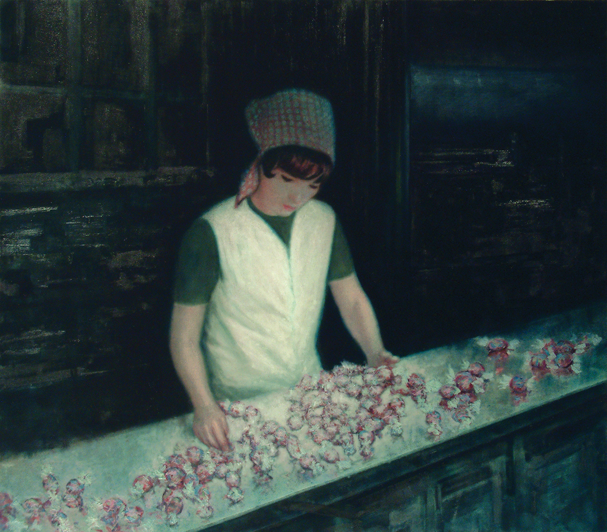 nightshift in the candy-sugar factory, oil on canvas, 150x170cm 2002