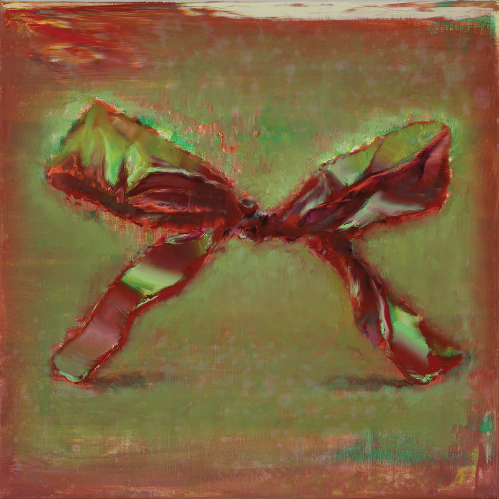 bow, oil on canvas. 44x44cm. 2022-23