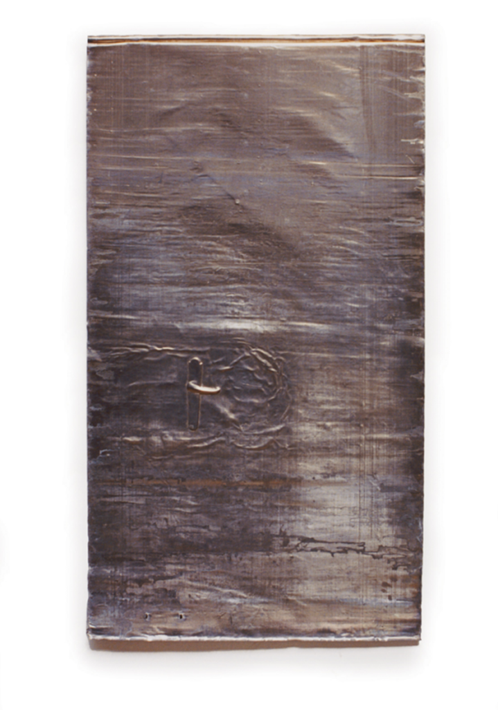 attila szucs, entrance, lead, 200x100cm. 1993