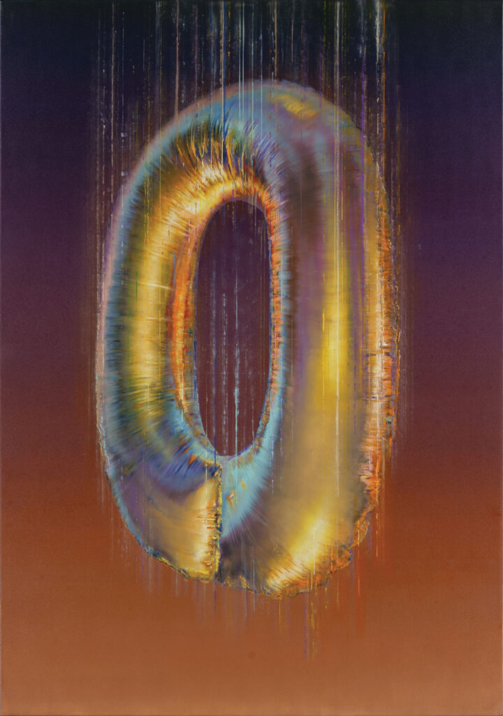 Golden Zero, oil on canvas, 200x140cm. 2025-26