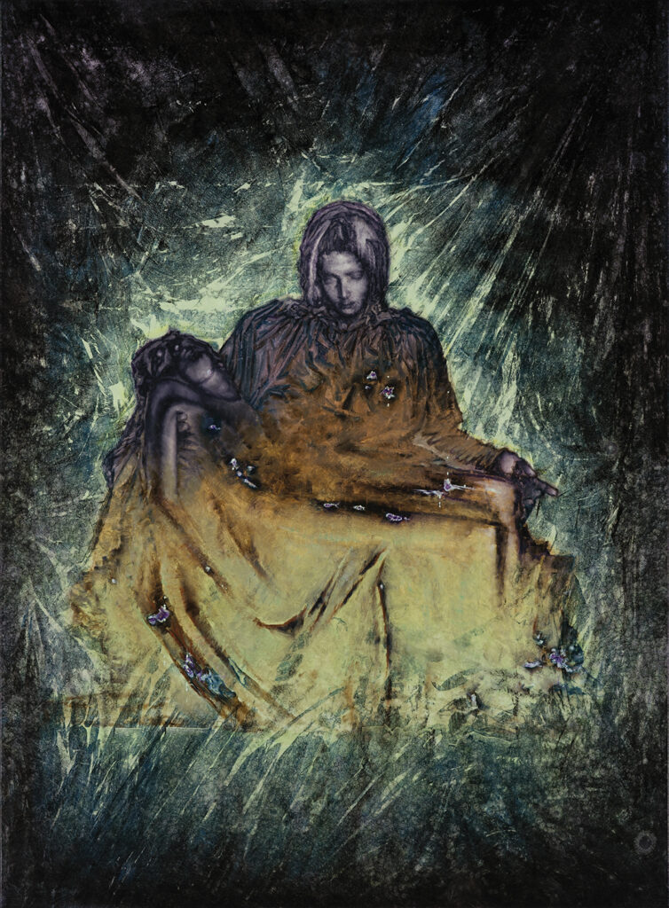 Pietà, oil on canvas, 190x140cm. 2026