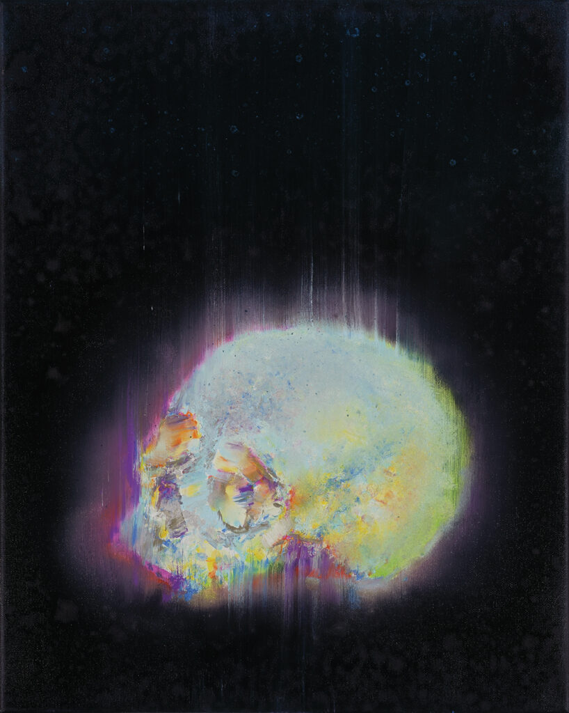 Skull, oil on canvas, 50x40cm. 2025-26