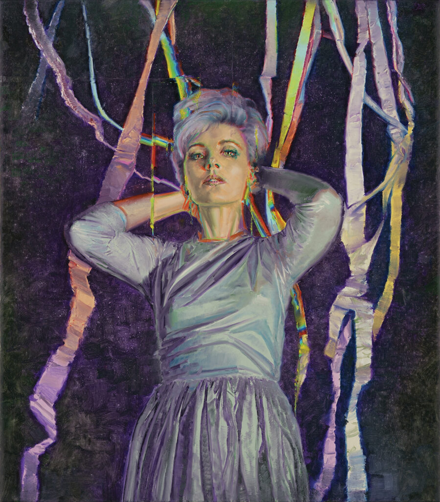 Woman with grey hair, oil on canvas, 120x105cm. 2026