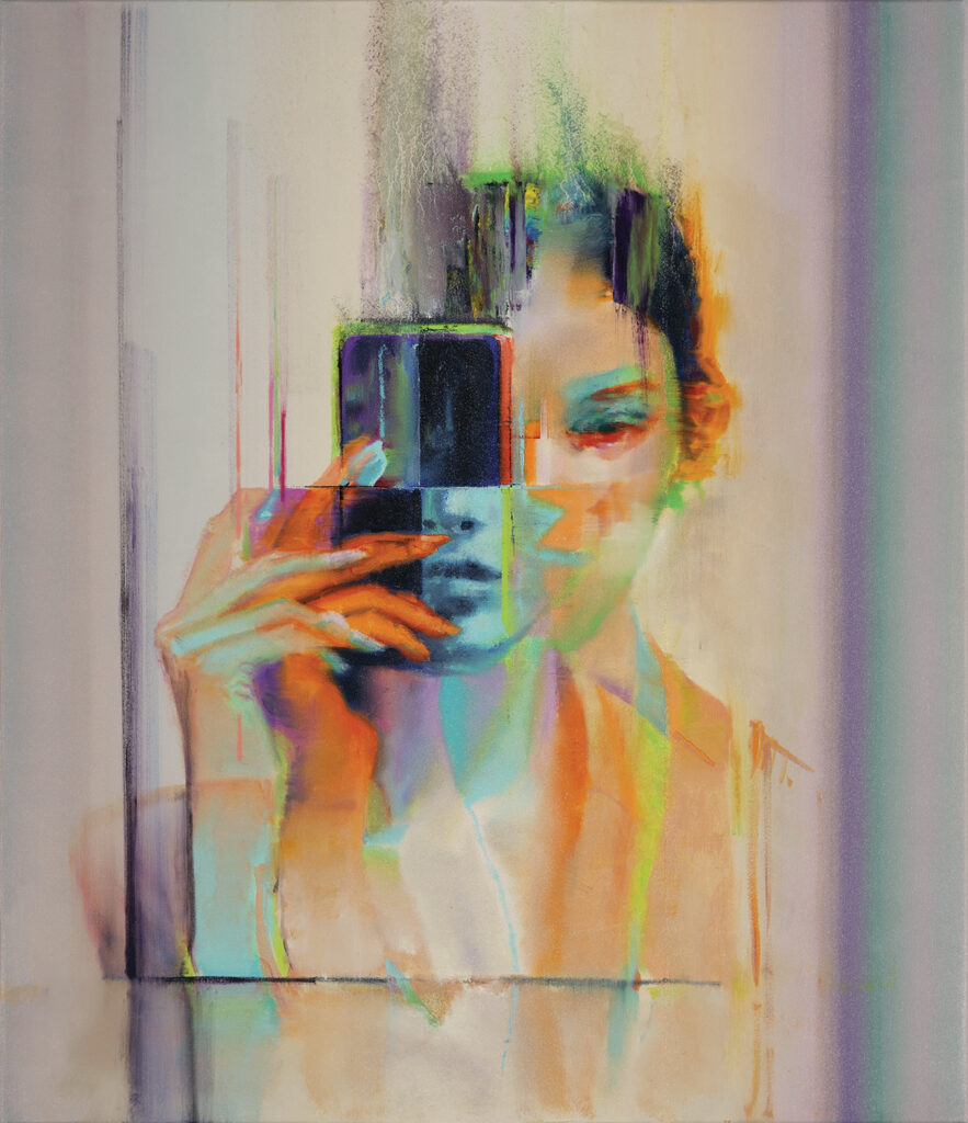 attila szucs, Mirrored-Self Misidentification, oil on canvas, 63x54,5cm. 2026