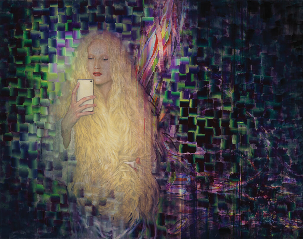 attila szucs, Transcendent call, oil on canvas, 110x140cm. 2025